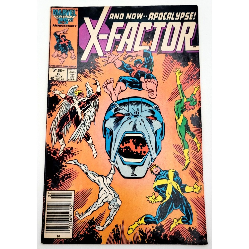 X-FACTOR #6 (1986) /FN+/  1ST FULL APOCALYPSE NEWSSTAND‎